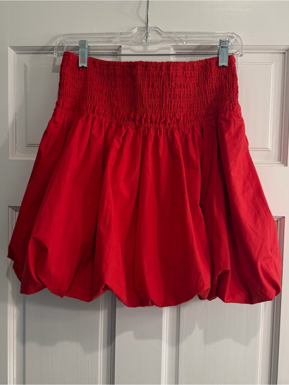 Karlie Red Mini Bubble Skirt